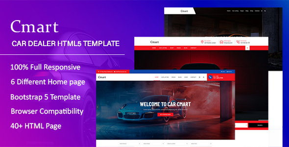 Cmart – Car Dealer HTML Template