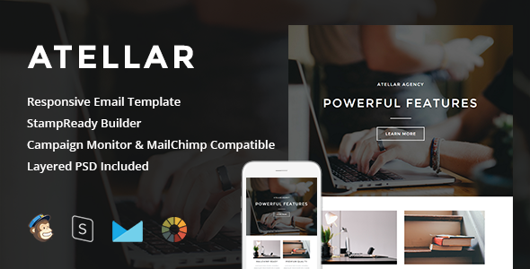 Atellar – Responsive Email + StampReady Builder