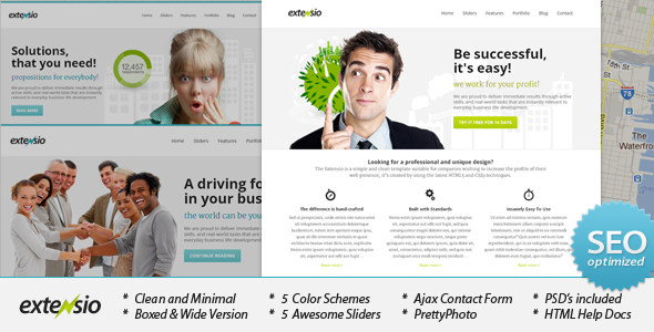 Extensio – Elegant and Minimal Business Template