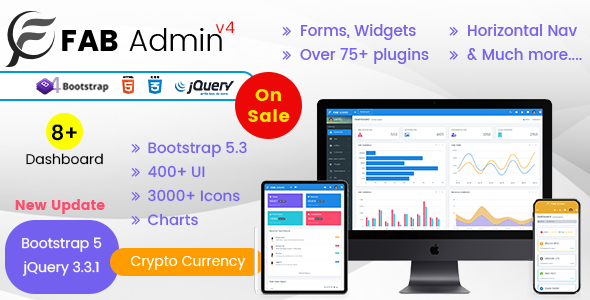 Fab – Responsive Admin Dashboard Template Web App