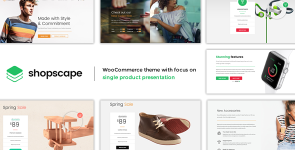 Shopscape – Single Product Presentation WordPress Theme
