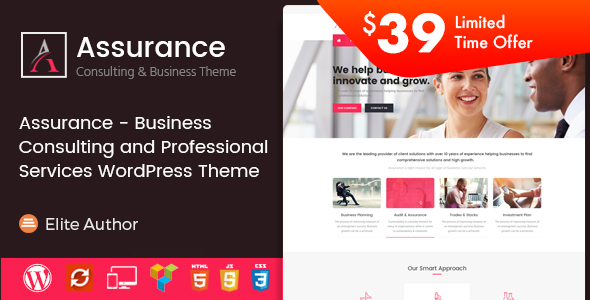 Assurance – Business Consulting and Professional Services WordPress Theme