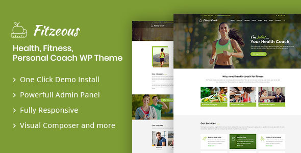 Fitzeous – Personal Fitness Trainer WordPress Theme