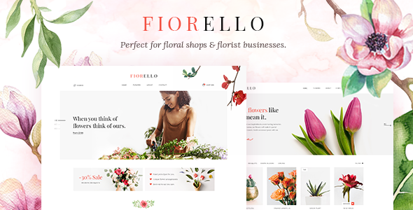 Fiorello – Florist and Flower Shop WordPress Theme
