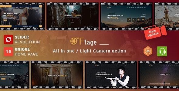 Ftage – Film Maker & Movie Production Studio WordPress Theme