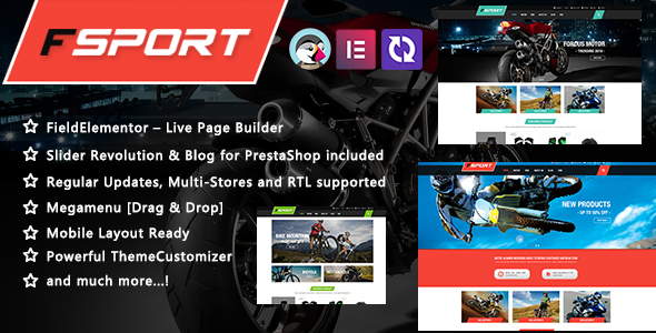 FSport – Motor & Bike Equipments PrestaShop Theme