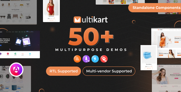 Multikart – Responsive Angular 21 eCommerce + Admin + Invoice + Email Template