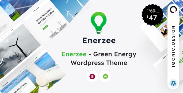 Enerzee – Renewable Energy WordPress Theme