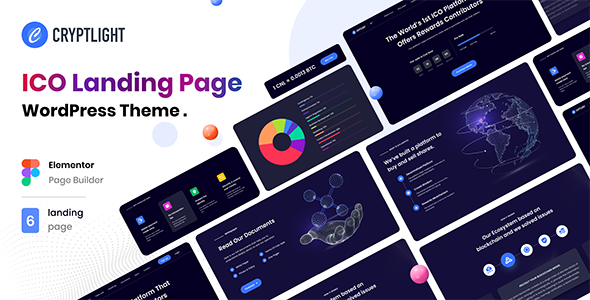 Cryptlight – ICO NFT AI Landing Page WordPress Theme