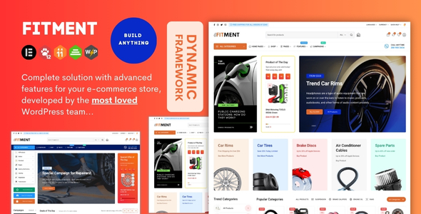 Fitment – Auto Parts Elementor WooCommerce Theme