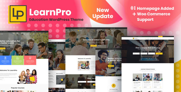 LearnPro – Online Course Education WordPress Theme