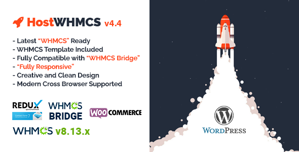 HostWHMCS – Responsive Hosting and WHMCS WordPress Theme