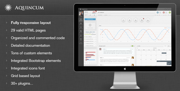 Aquincum – Premium Responsive Admin Template