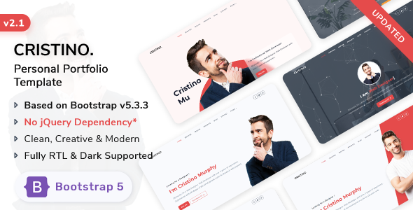 Cristino – Personal Template (Bootstrap 5)