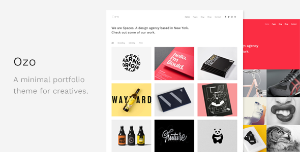 Ozo – Minimal Portfolio WordPress Theme