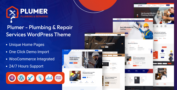 Plumer – Plumbing & Repair Services WordPress Theme
