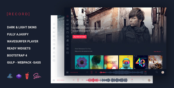 Rekord – Ajaxify Multipourpose Music Podcast & Events Multipurpose HTML Template