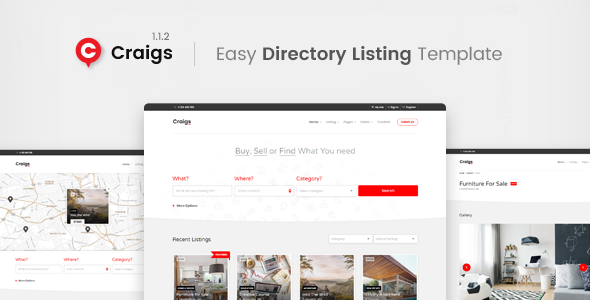 Craigs – Directory Listing Template