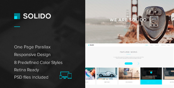 Solido – Responsive One Page Parallax Template