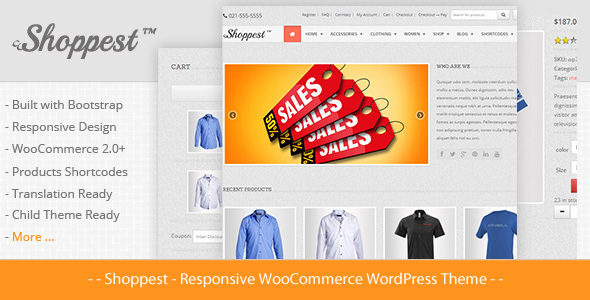 Shoppest – Responsive WooCommerce WordPress Theme