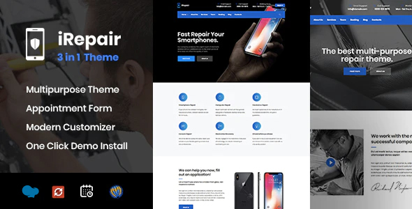 iRepair – Car Repair WordPress Theme