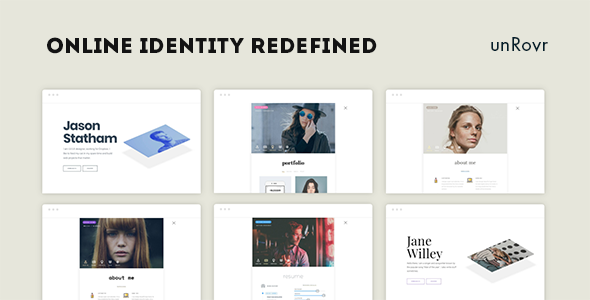 unRovr – Animated vCard WordPress Theme