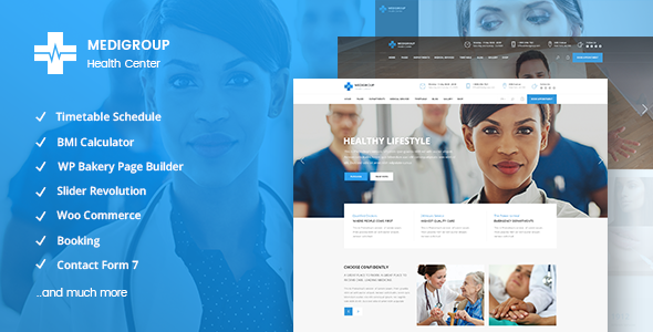 Medigroup – Medical and Health WordPress Theme
