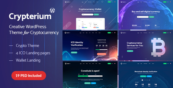 Crypterium – Technology Crypto Currency Bitcoin WordPress Theme