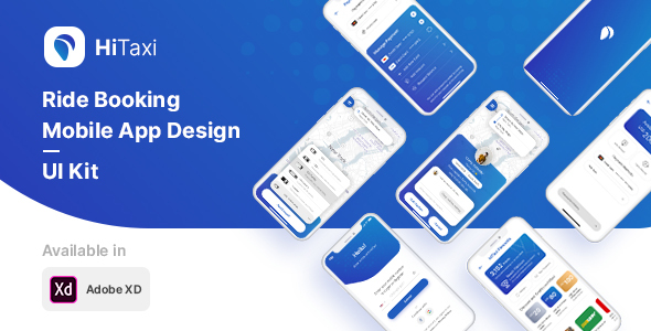 HiTaxi – Adobe XD UI Kit for Mobile App