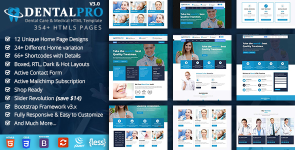 Dentalpro – Dental Dentist HTML Template