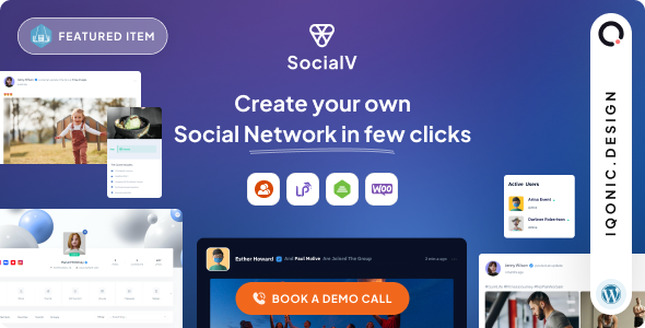 SocialV – WordPress Social Network Theme for Communities