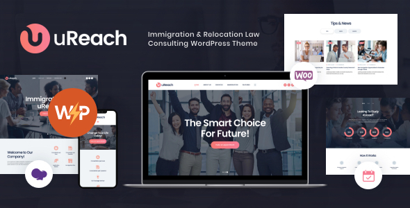 uReach – Immigration Center & Relocation Company WordPress Theme