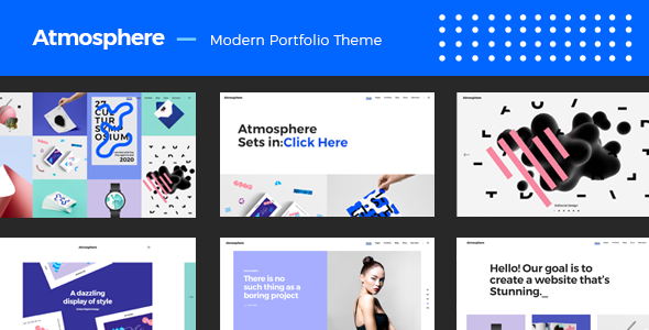 Atmosphere – Bold Portfolio WordPress Theme