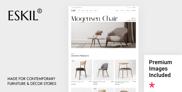 Eskil – Furniture Store WordPress Theme