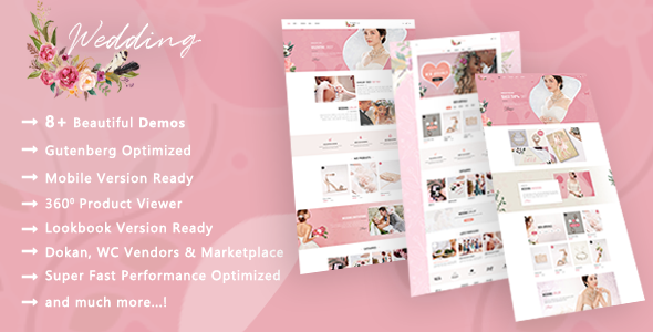 Wedding Shop – Love Paradise WooCommerce WordPress Theme
