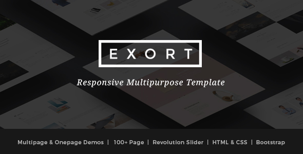 Exort – Responsive Multipurpose HTML Template