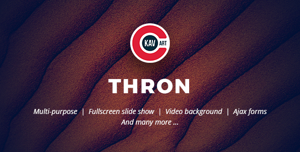 Thron – Creative One Page Template