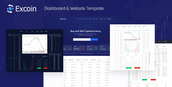 Excoin – Cryptocurrency Trading Dashboard Template