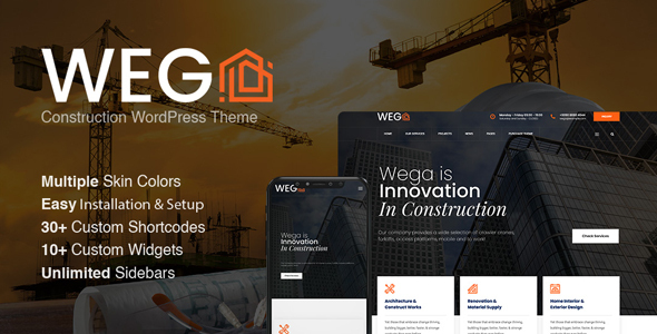 Wega – Construction WordPress Theme