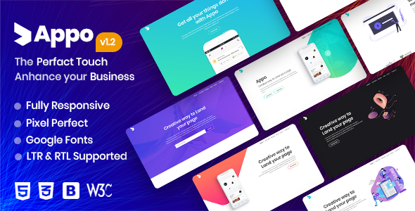 Appo – App Landing Page