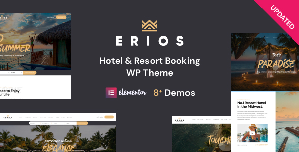 Resort & Hotel WordPress Theme – Erios