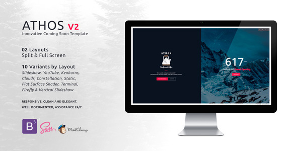ATHOS V2 – Innovative Coming Soon Template