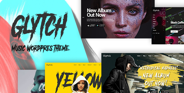 Glytch – A Vibrant Music WordPress Theme
