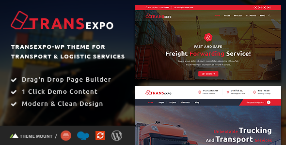 Transexpo – Logistics and Cargo Services WordPress Theme