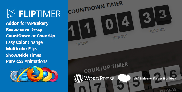 FlipTimer – Addon for WPBakery Page Builder