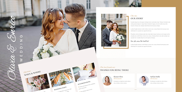 Olivia & Enrico – Wedding Template