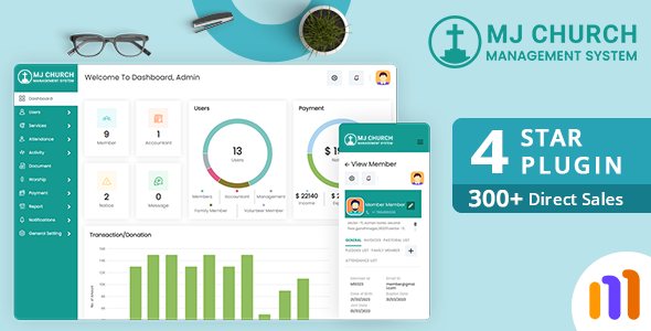 MJCHURCH – Church Management System for WordPress