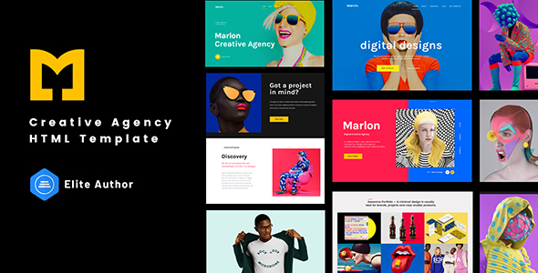 Marlon – Creative Agency Portfolio HTML Template