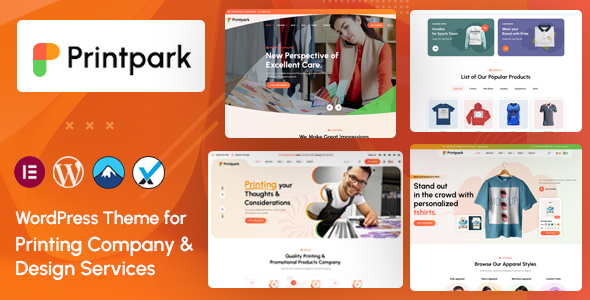 PrintPark – Printing Company & Design Services WordPress Theme