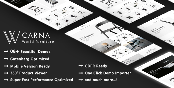 Carna – Luxury Furniture WooCommerce WordPress Theme